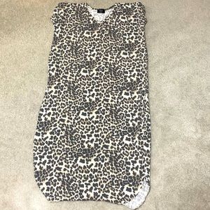 VICI t-shirt dress, animal print size small EUC